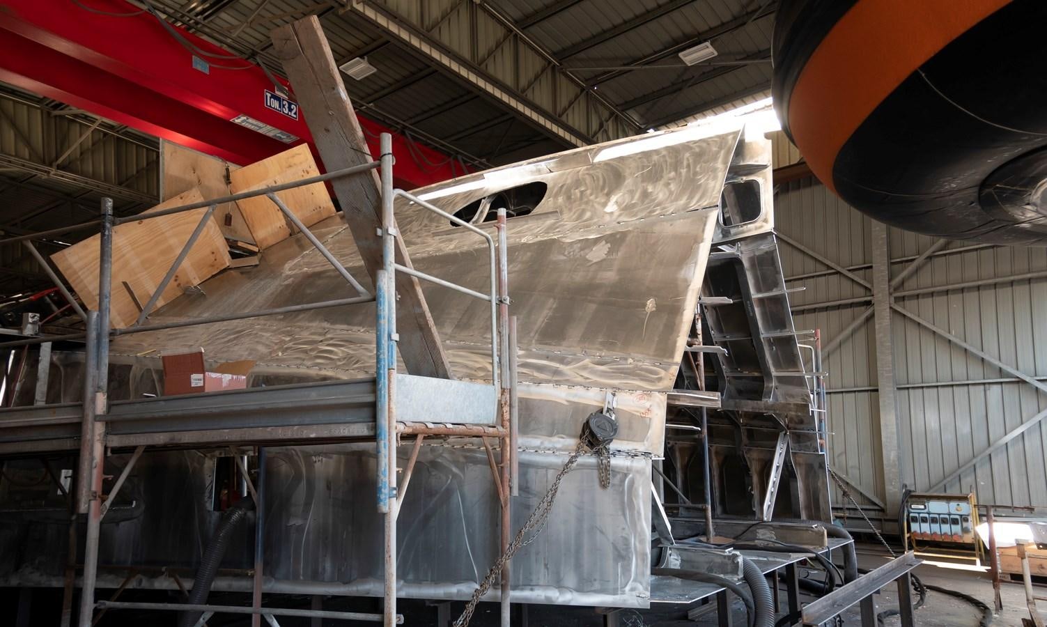 a large factory with pipes aboard VITTORIA VELOCE 32 RPH #01 Yacht for Sale