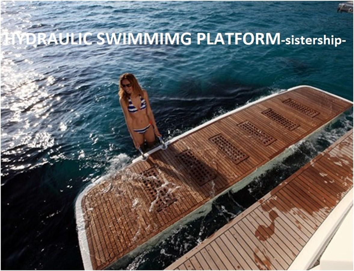 a person sitting on a dock aboard P Yacht for Sale