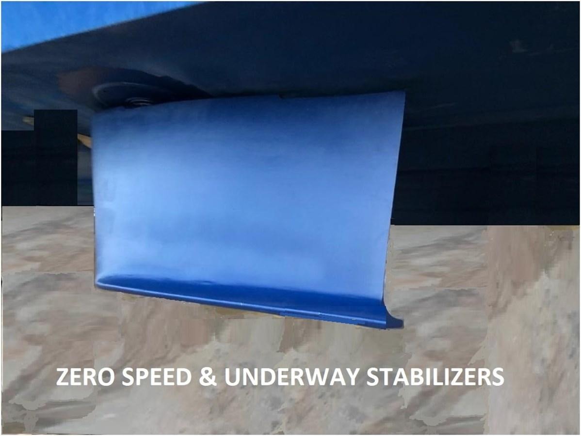 a blue rectangular object on a white surface aboard P Yacht for Sale