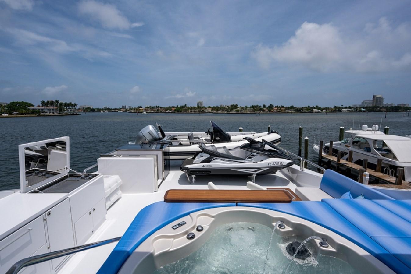 a boat is parked on the water aboard G120 SIGNATURE SERIES Yacht for Sale