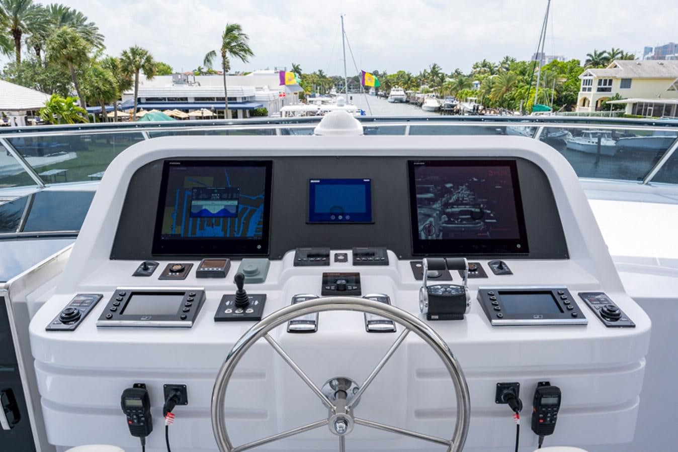 a bus on a road aboard G120 SIGNATURE SERIES Yacht for Sale