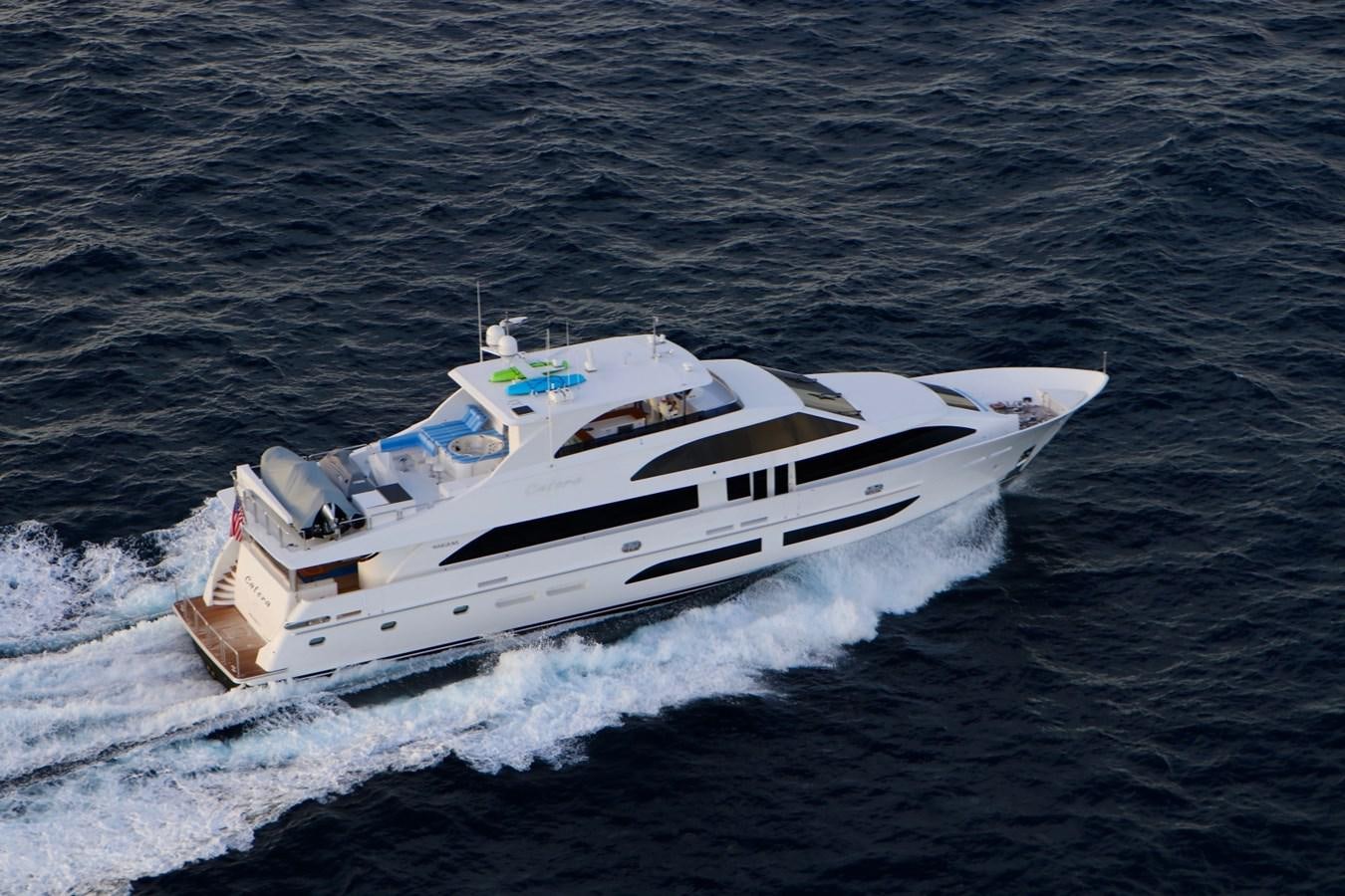 a white yacht in the water aboard G120 SIGNATURE SERIES Yacht for Sale