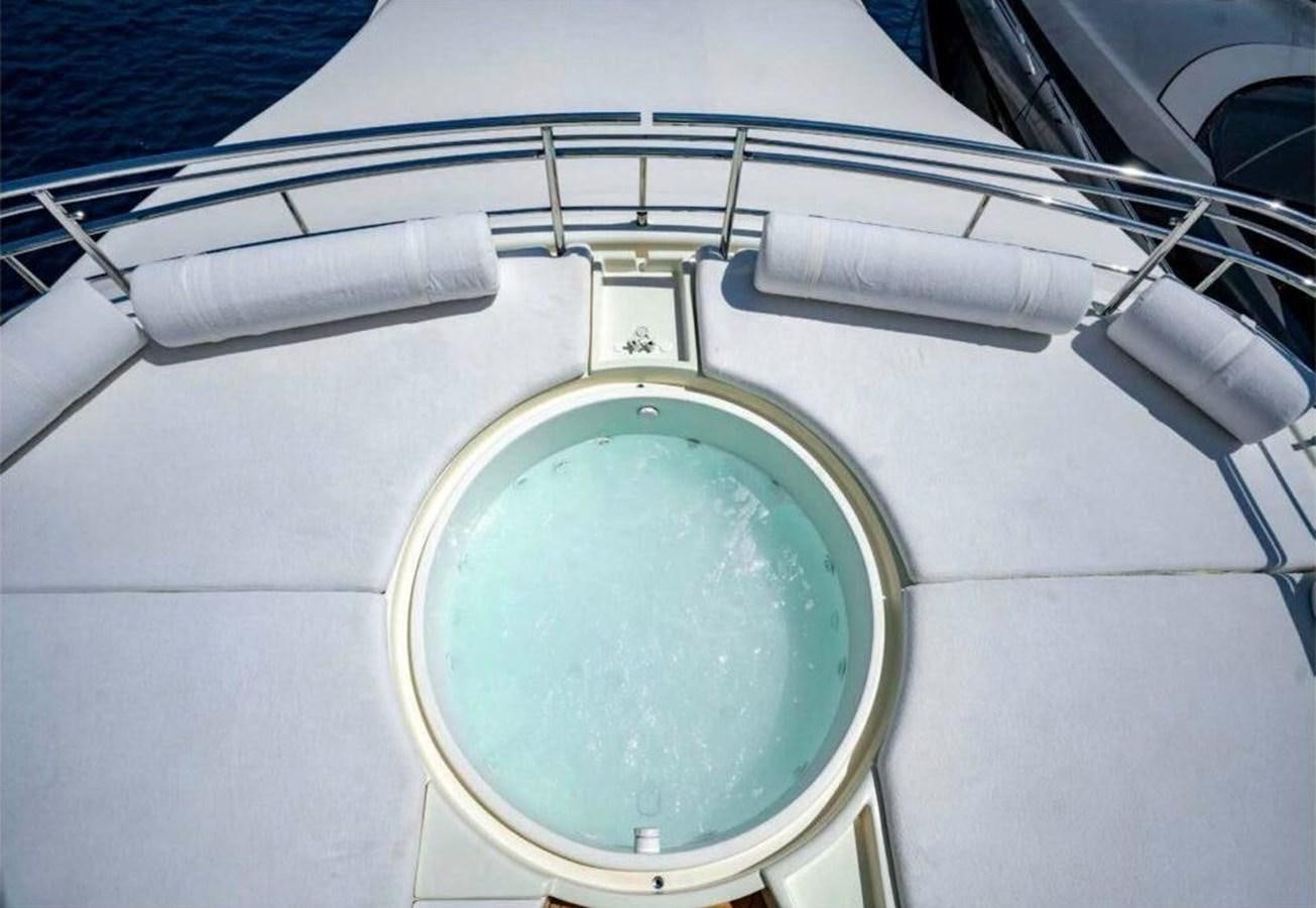 a metal contraption on a white surface aboard ARIELA Yacht for Sale