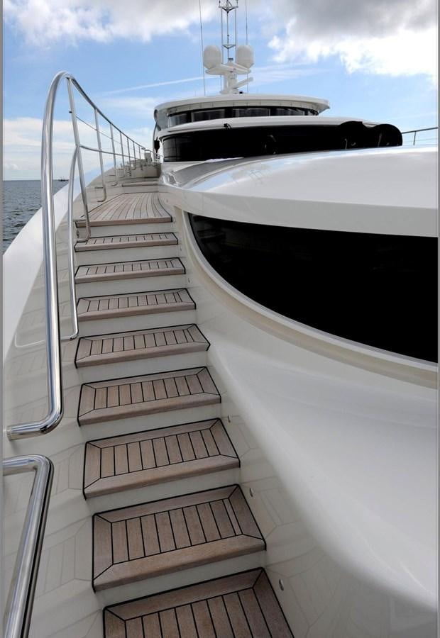 a boat with a deck aboard BASMALINA II Yacht for Sale