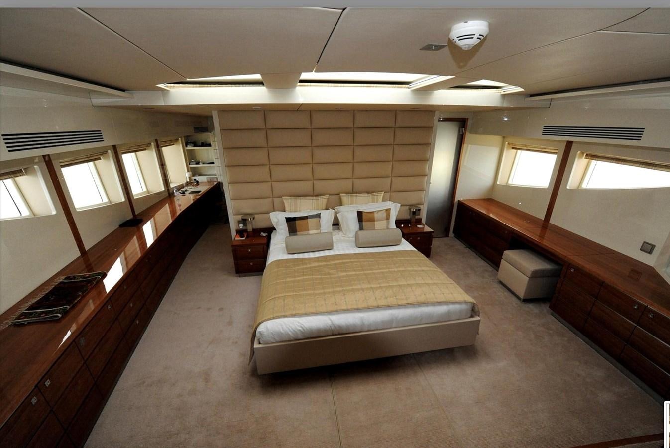 a room with a row of seats aboard BASMALINA II Yacht for Sale
