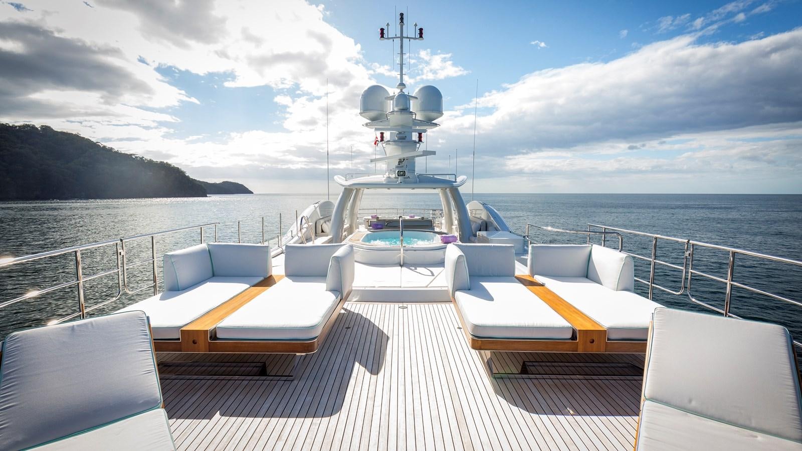 a boat on a boat aboard STEP ONE Yacht for Sale