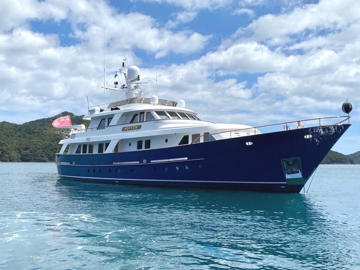 a boat in the water aboard ADYTUM Yacht for Sale