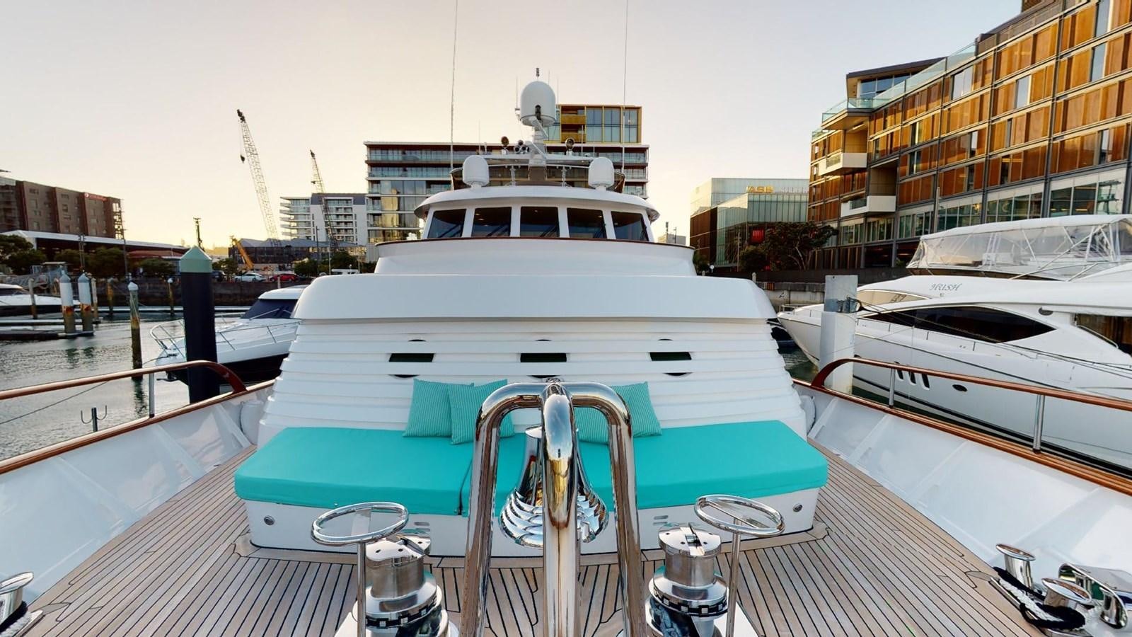 a boat on a dock aboard ADYTUM Yacht for Sale
