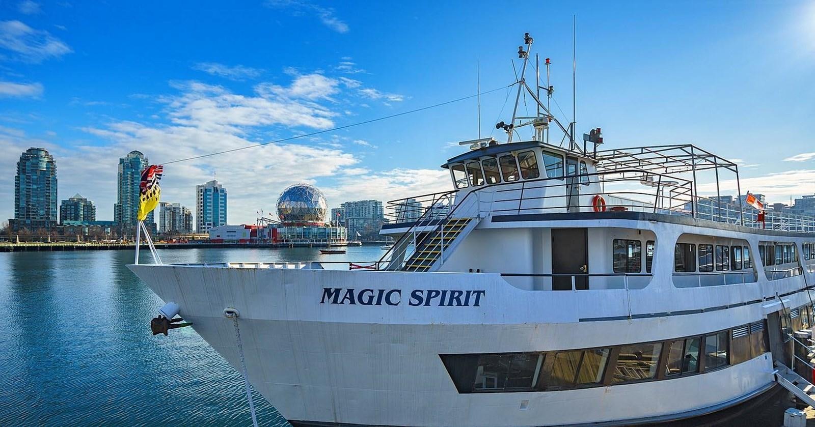 a boat in the water aboard MAGIC SPIRIT Yacht for Sale