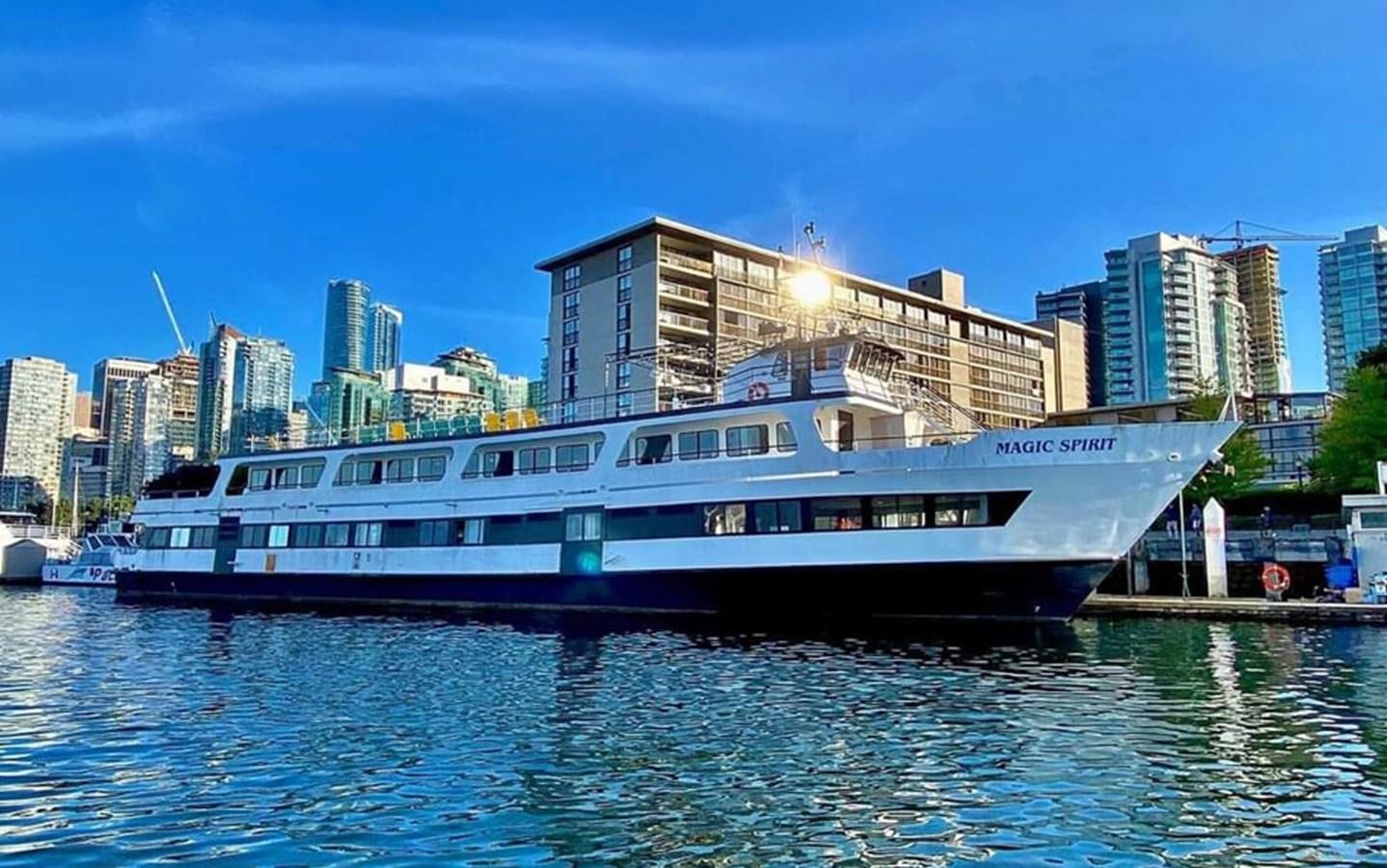 a boat on the water aboard MAGIC SPIRIT Yacht for Sale