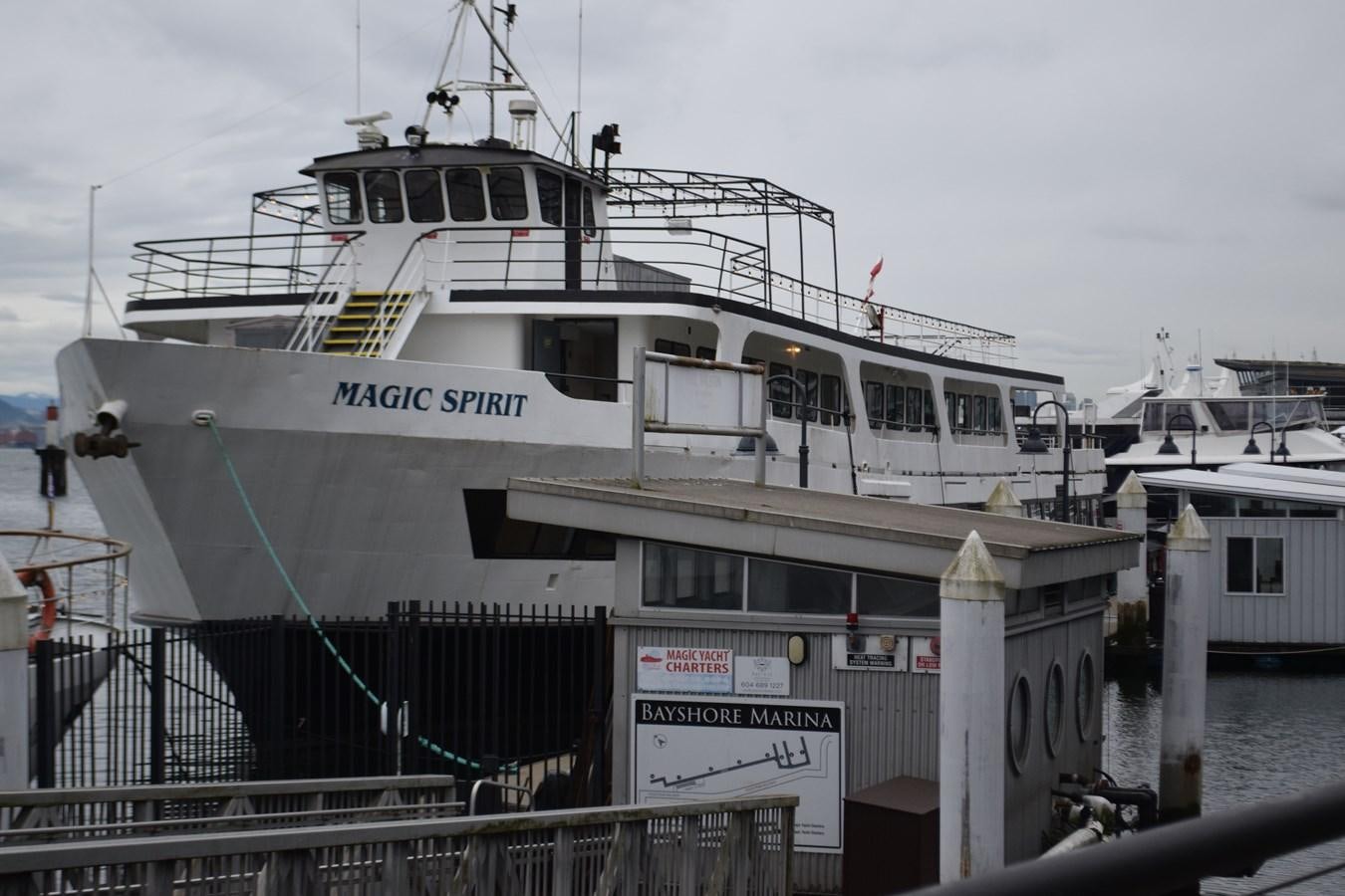 a large white boat aboard MAGIC SPIRIT Yacht for Sale