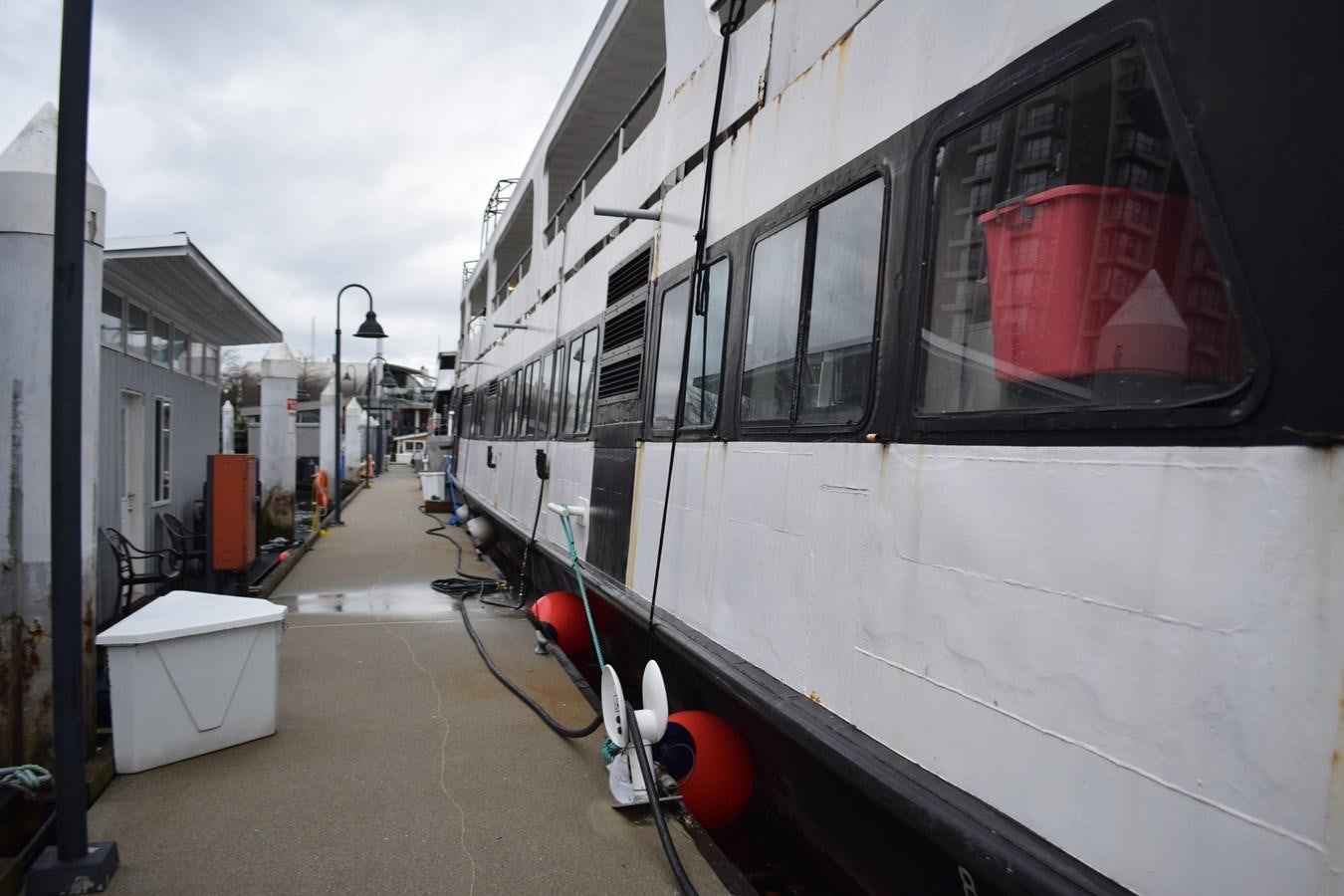 a train on the railway tracks aboard MAGIC SPIRIT Yacht for Sale