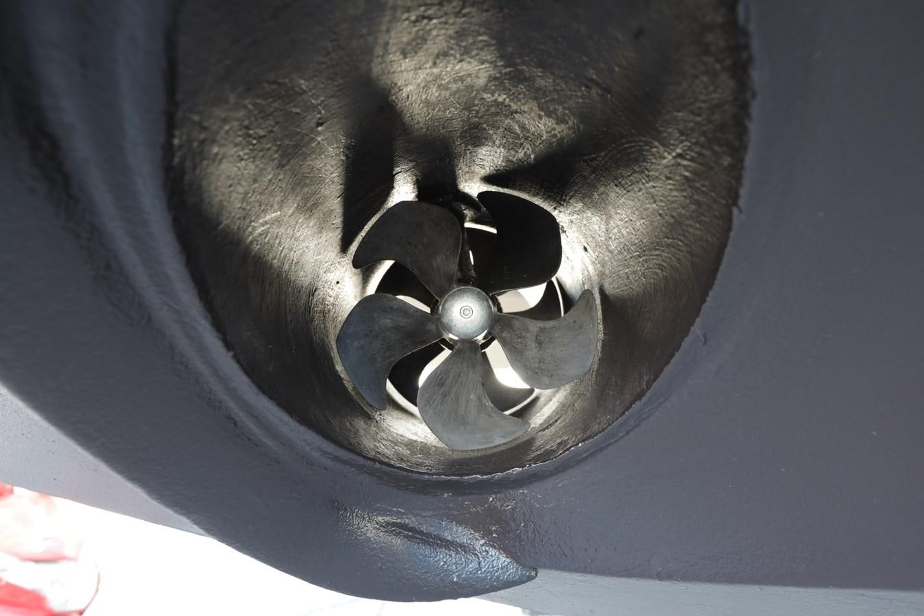 a close up of a cat's eye aboard CAPRICHO II Yacht for Sale