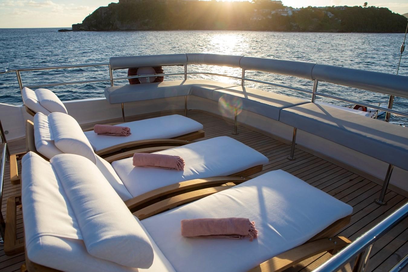 a boat on the water aboard MARE NOSTRUM Yacht for Sale