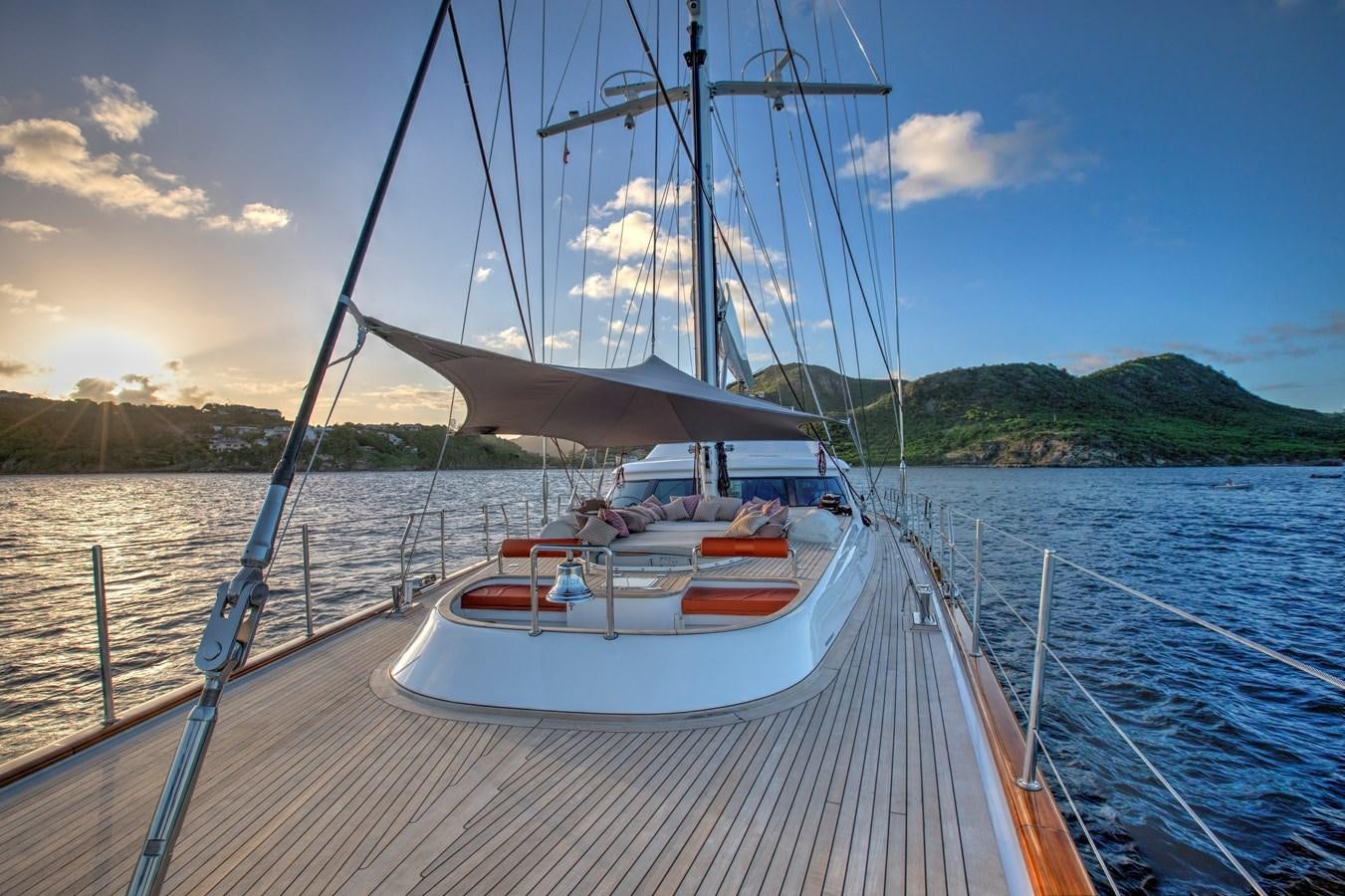 a boat on the water aboard MARE NOSTRUM Yacht for Sale