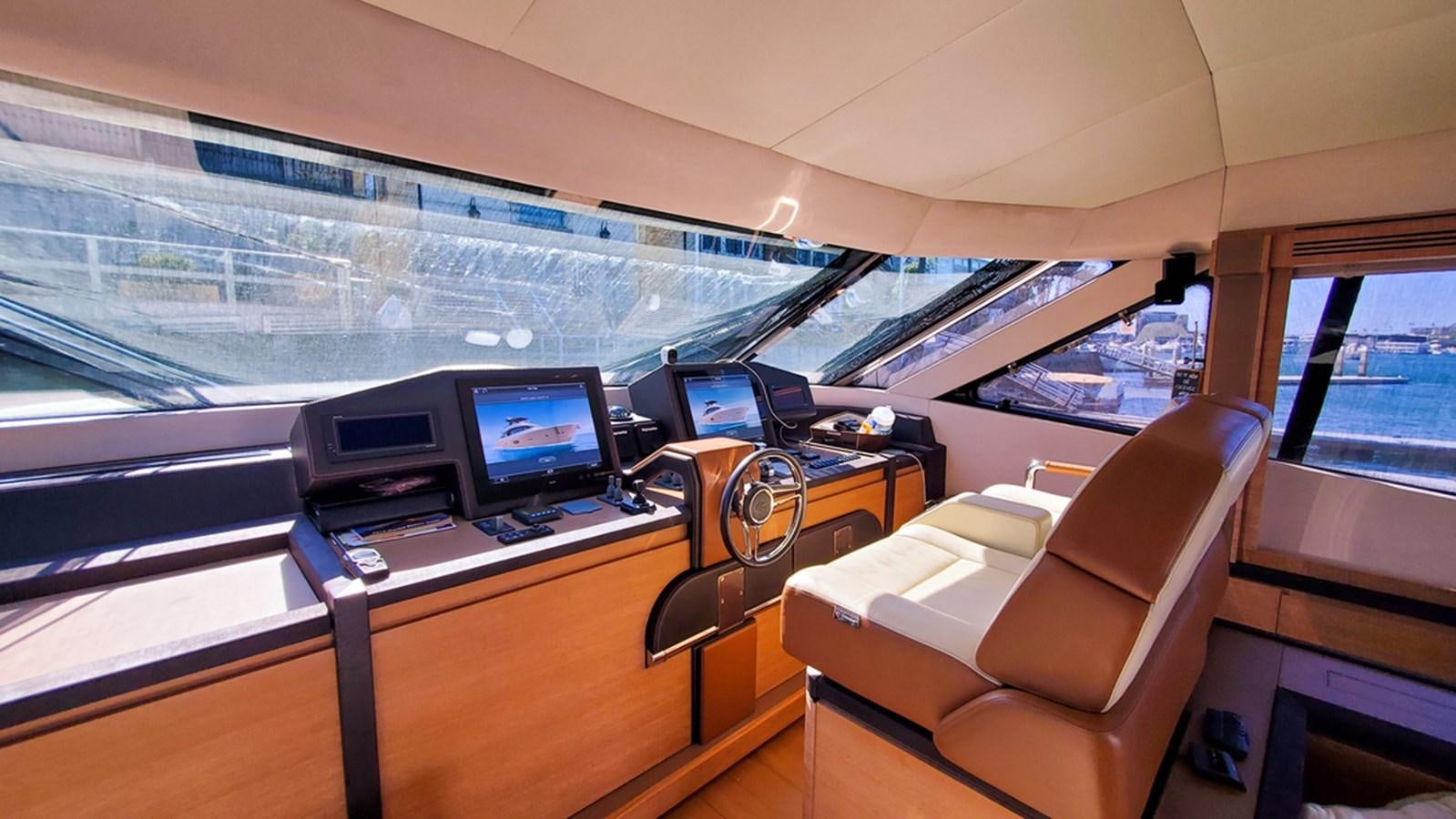 inside of a vehicle with computers and monitors aboard MANILA Yacht for Sale
