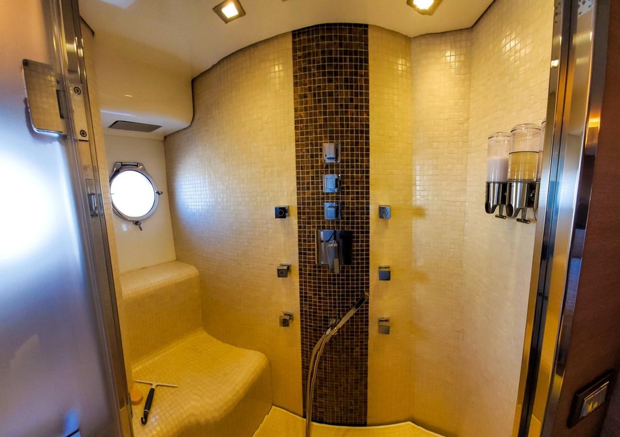 a shower unit with a shower aboard MANILA Yacht for Sale