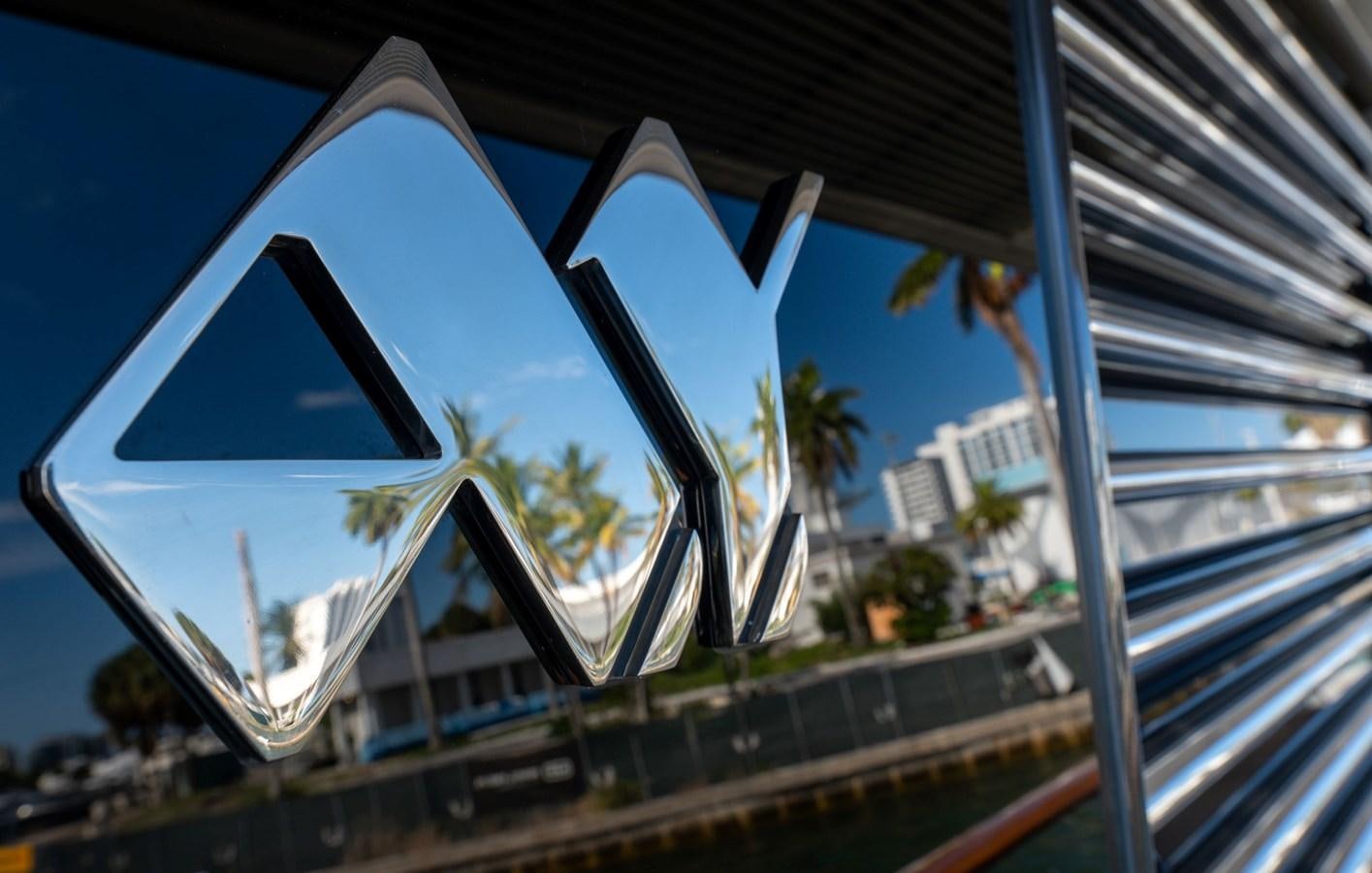 a building with a blue sky aboard VESPER Yacht for Sale
