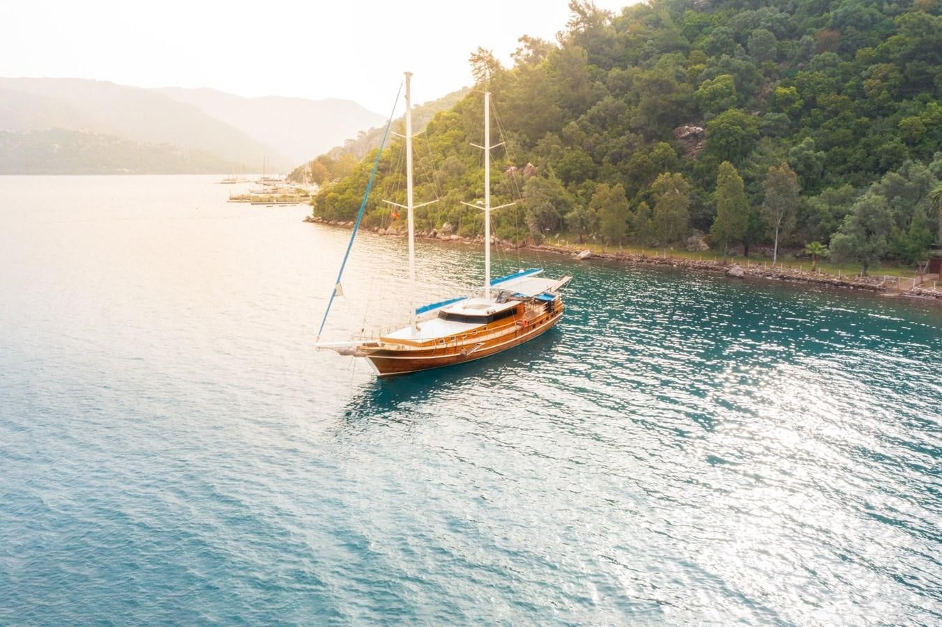 a boat on the water aboard ROYAL MARIS Yacht for Sale
