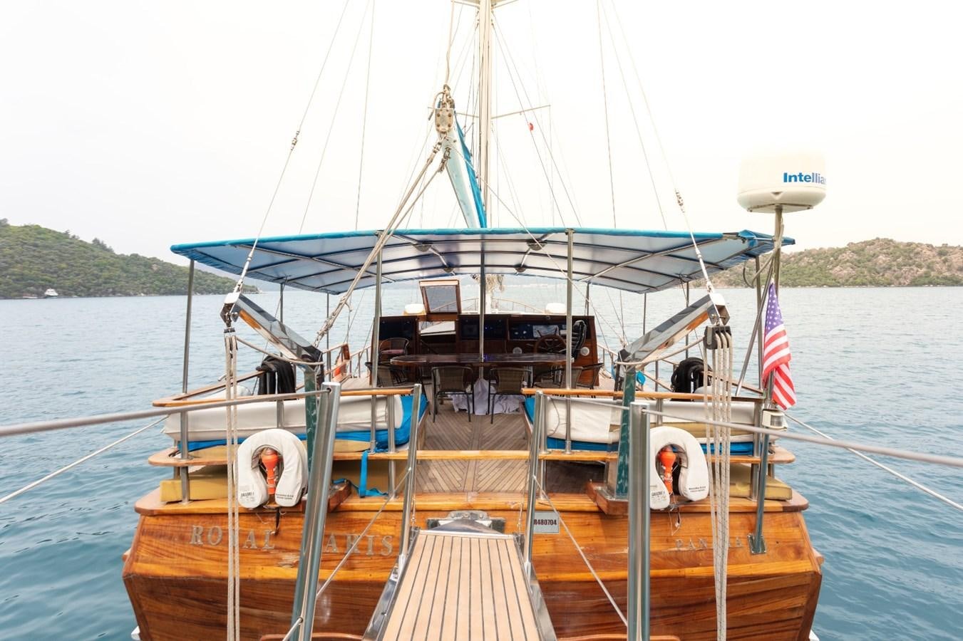 a boat on the water aboard ROYAL MARIS Yacht for Sale