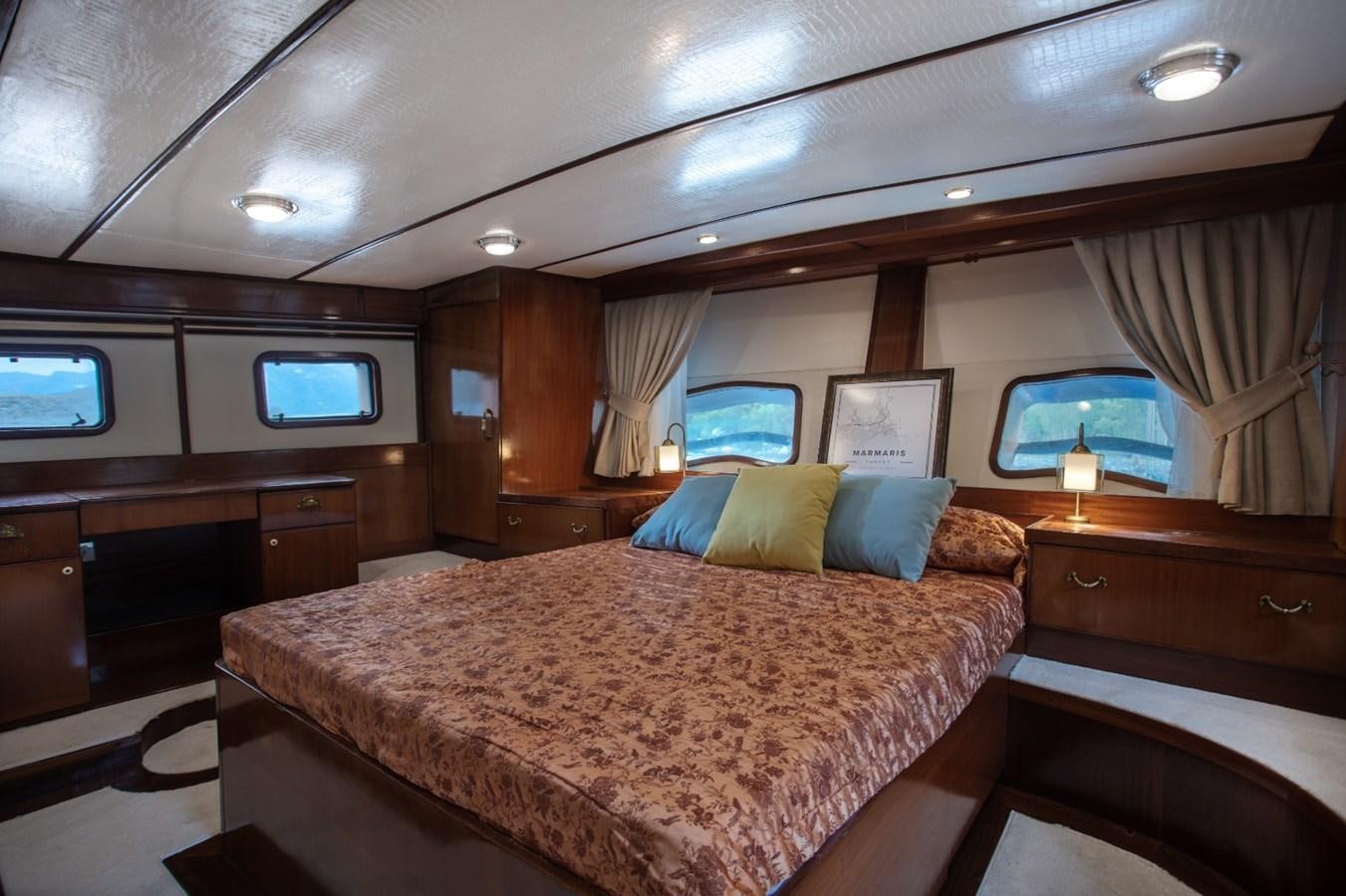 a hotel room with a bed aboard ROYAL MARIS Yacht for Sale