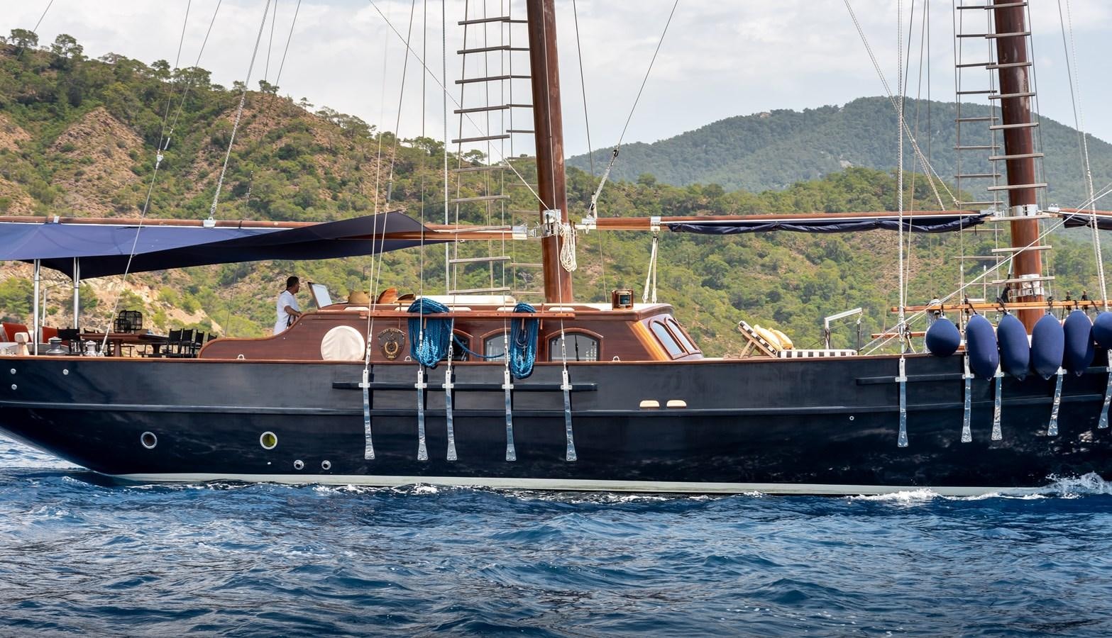 a boat on the water aboard CAPTAIN COOK Yacht for Sale