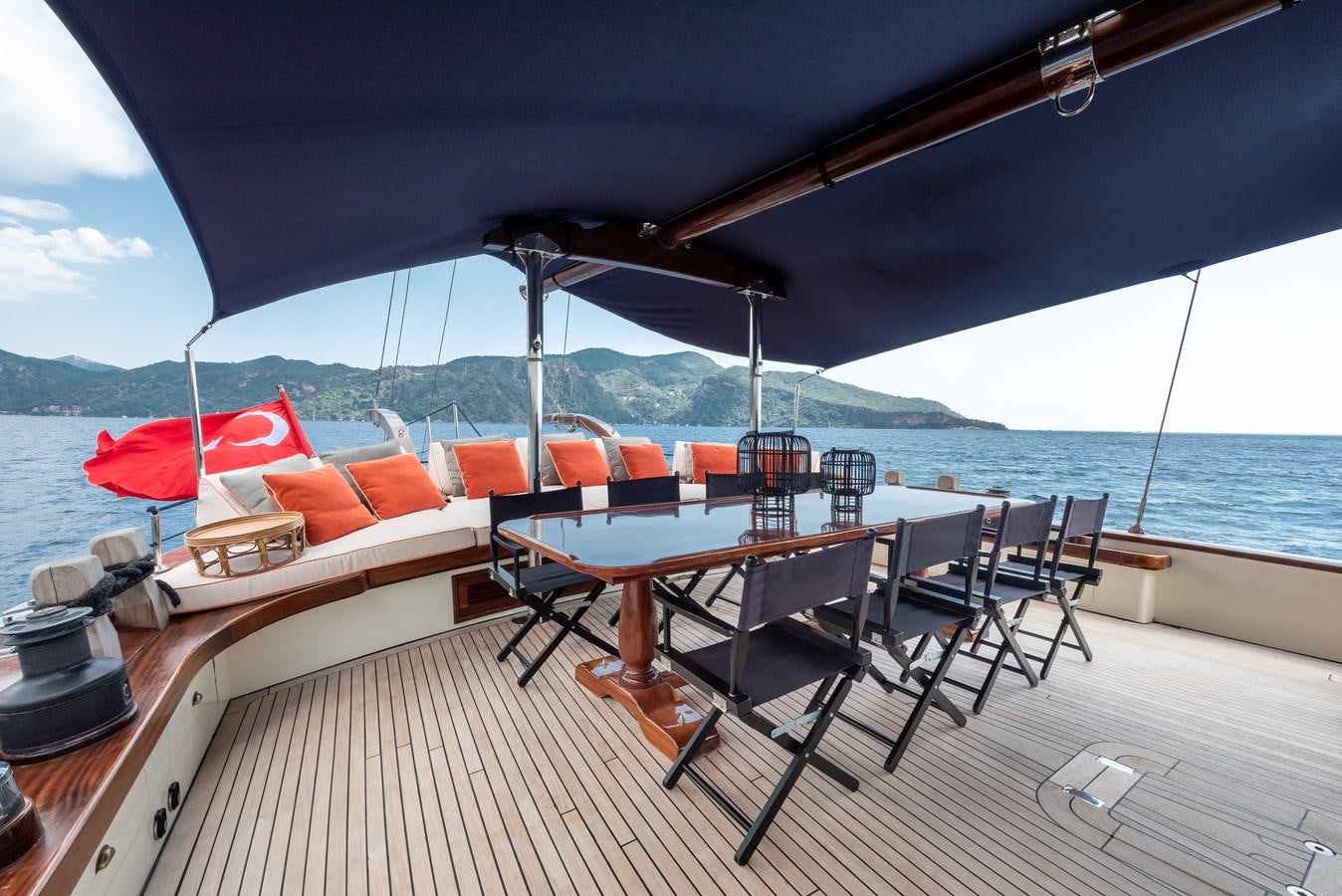 a boat on the water aboard CAPTAIN COOK Yacht for Sale
