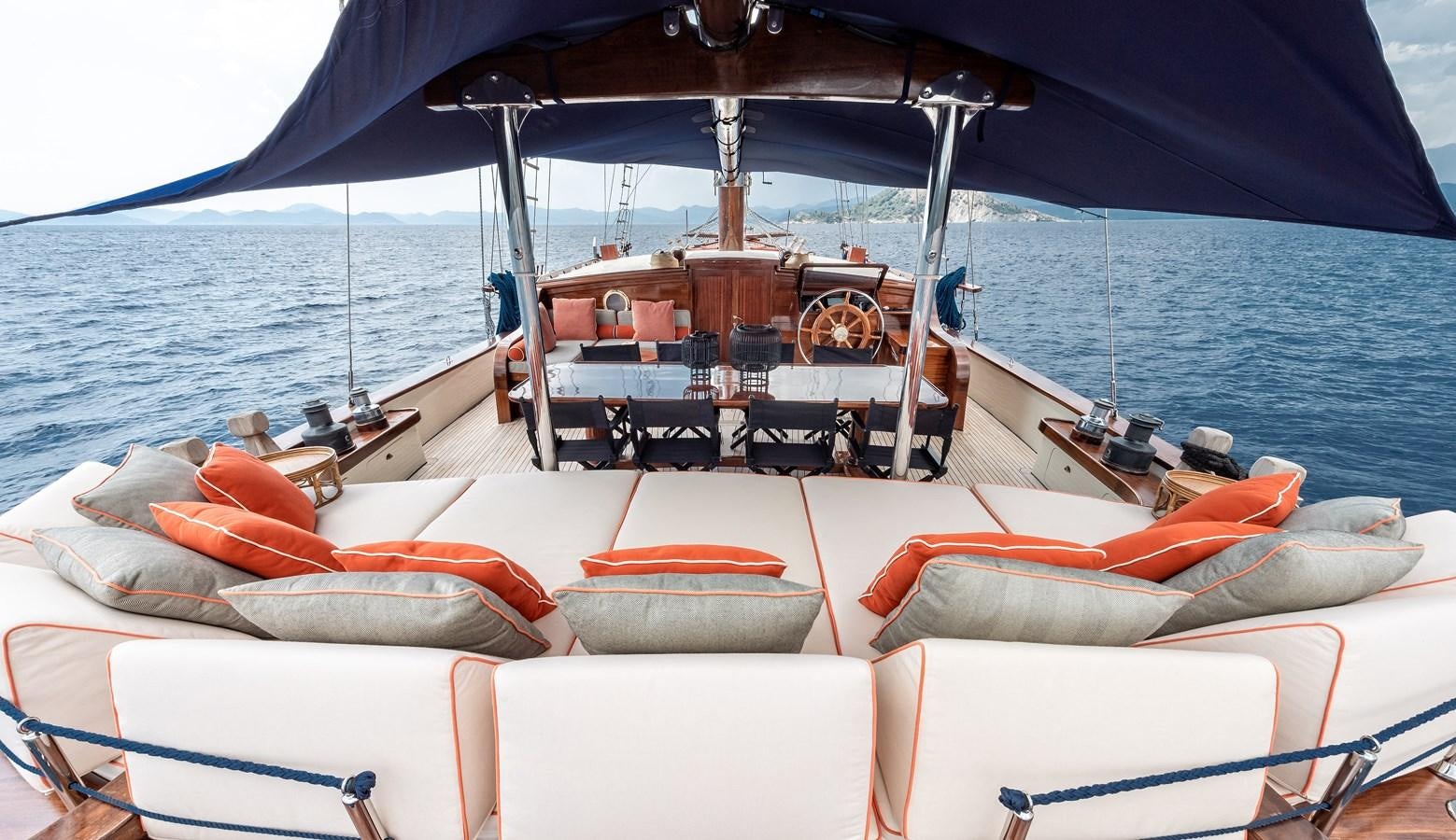 a boat on the water aboard CAPTAIN COOK Yacht for Sale