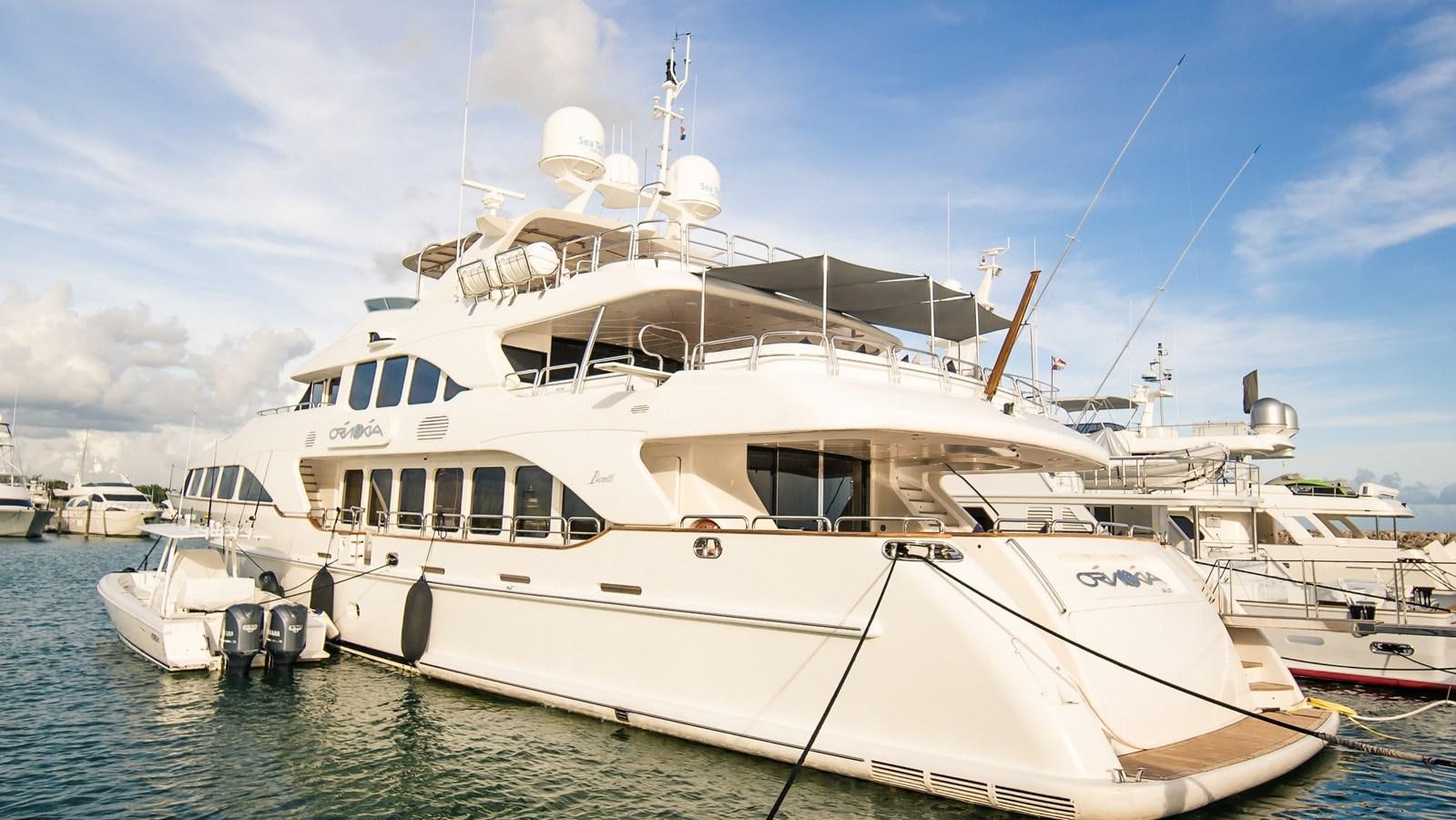 a boat in the water aboard ORINOKIA Yacht for Sale