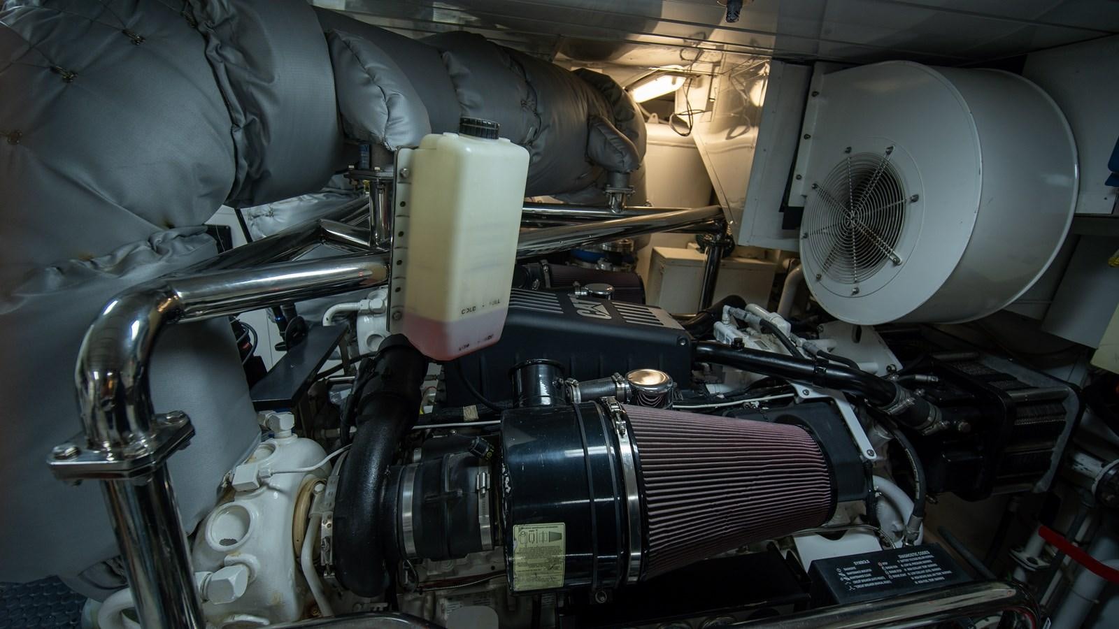 a machine with a large metal cylinder aboard ORINOKIA Yacht for Sale