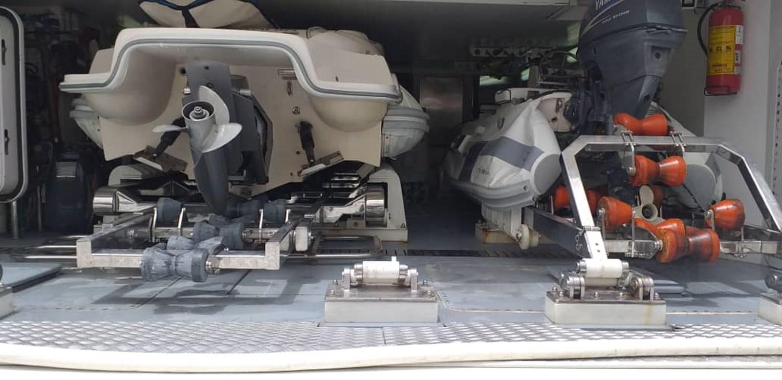 a machine with a large piece of equipment in it aboard ORINOKIA Yacht for Sale