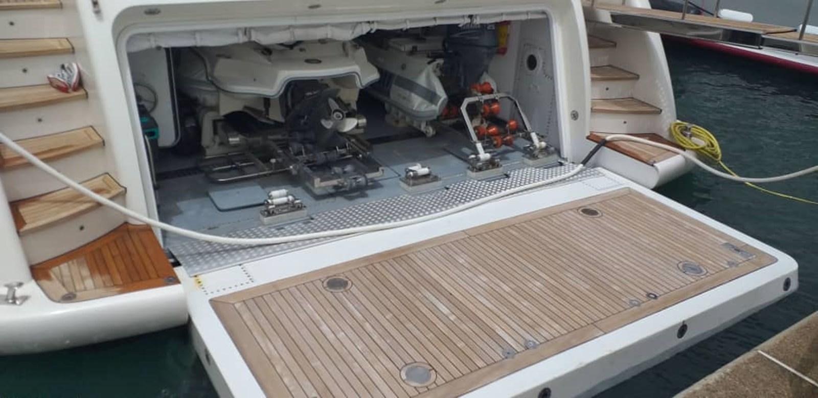 a large white machine with wires aboard ORINOKIA Yacht for Sale
