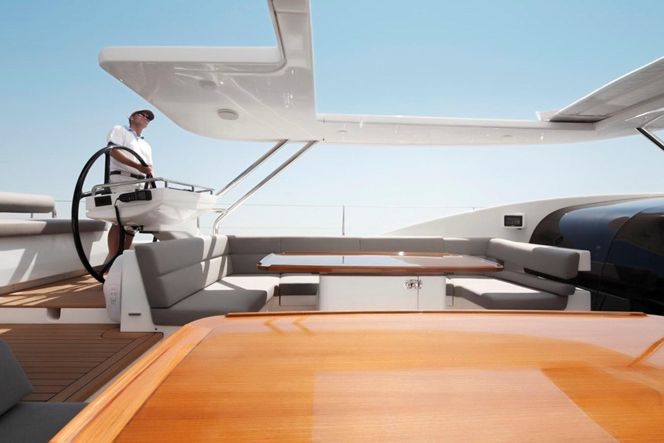 a person standing on a plane aboard SERAFIM Yacht for Sale
