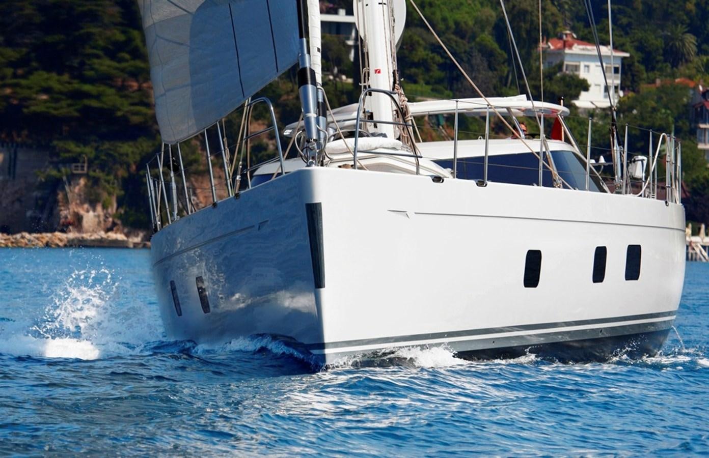 a boat on the water aboard SERAFIM Yacht for Sale