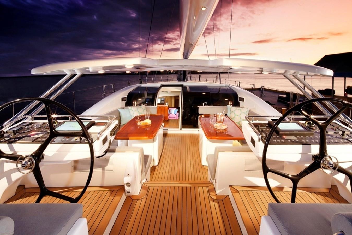inside of a boat aboard SERAFIM Yacht for Sale