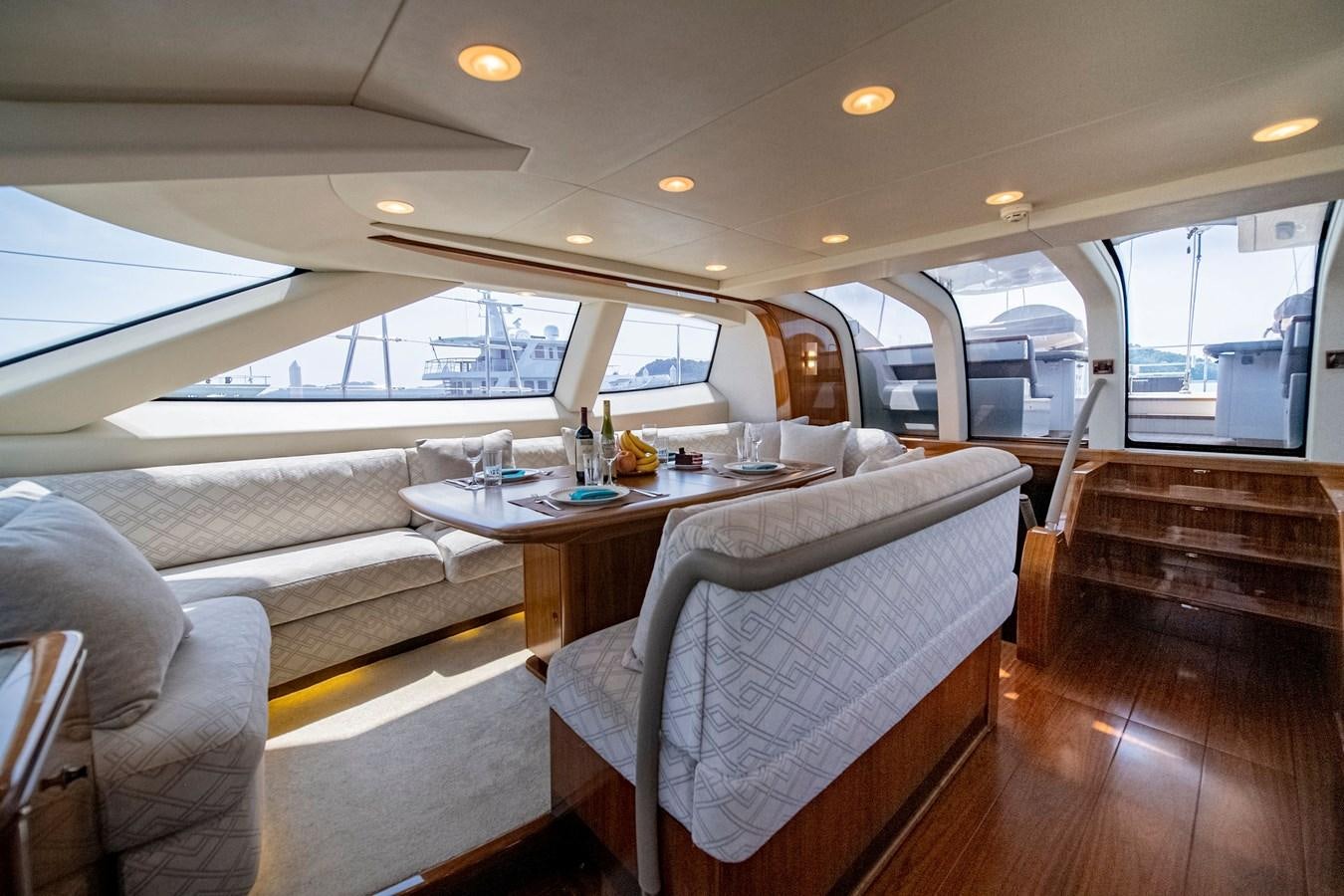 inside of a boat aboard SERAFIM Yacht for Sale