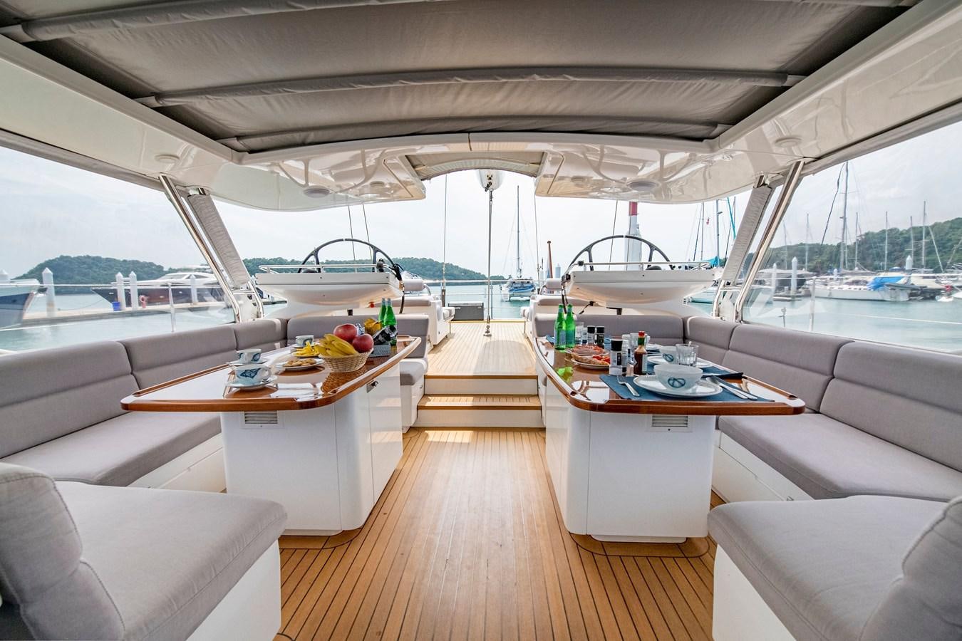 a boat on the water aboard SERAFIM Yacht for Sale