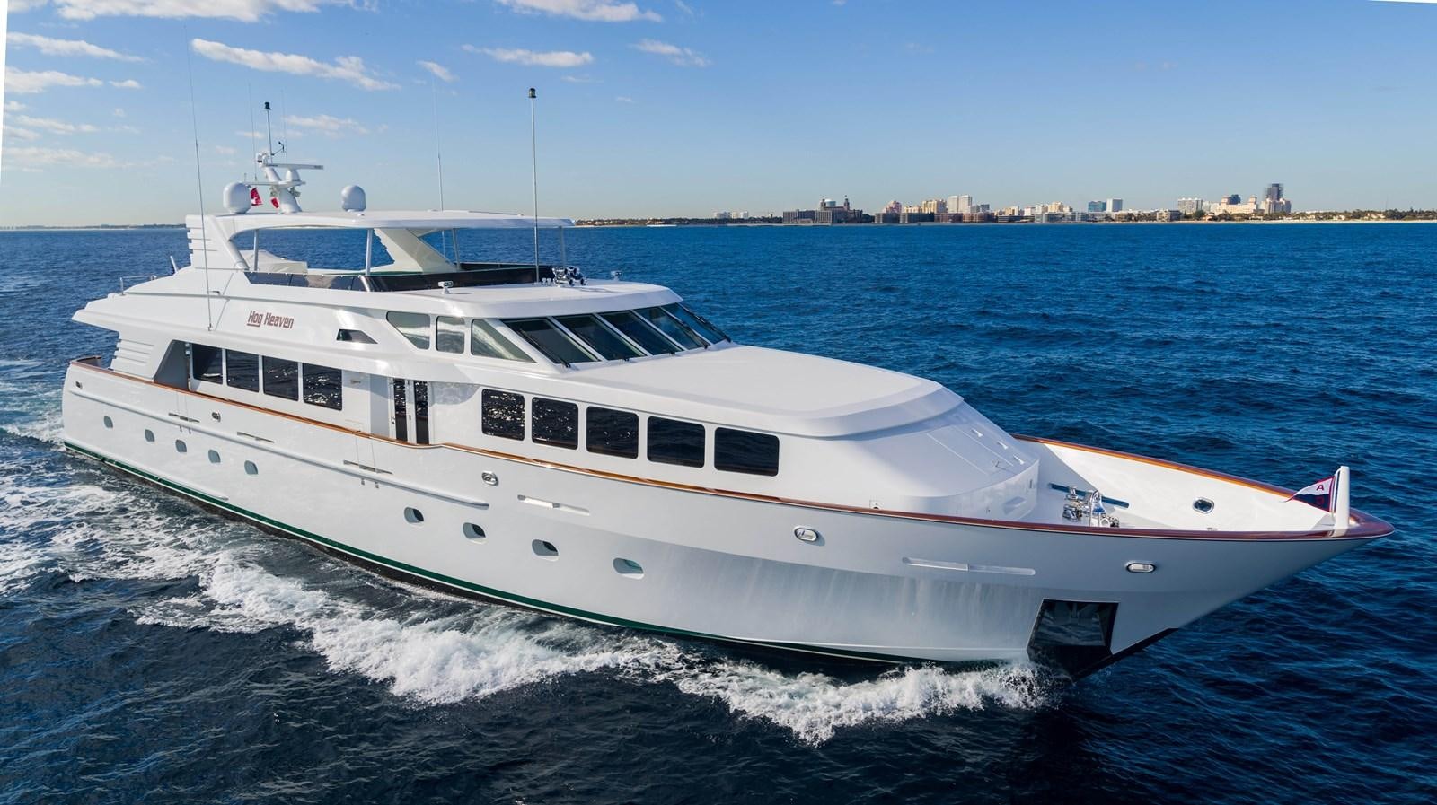 a white yacht on the water aboard SEA DREAMS Yacht for Sale
