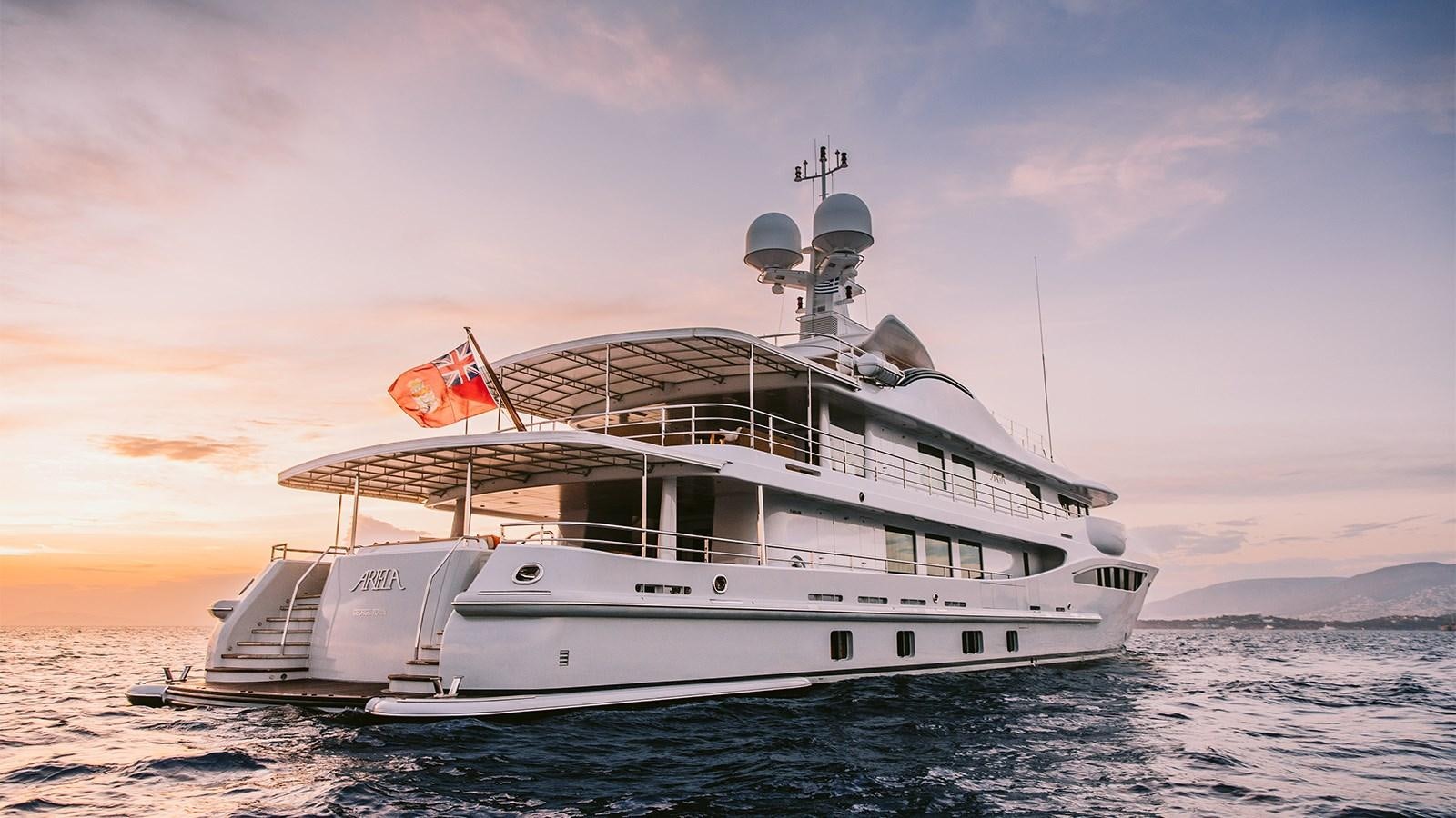 a boat in the water aboard ARIELA Yacht for Sale