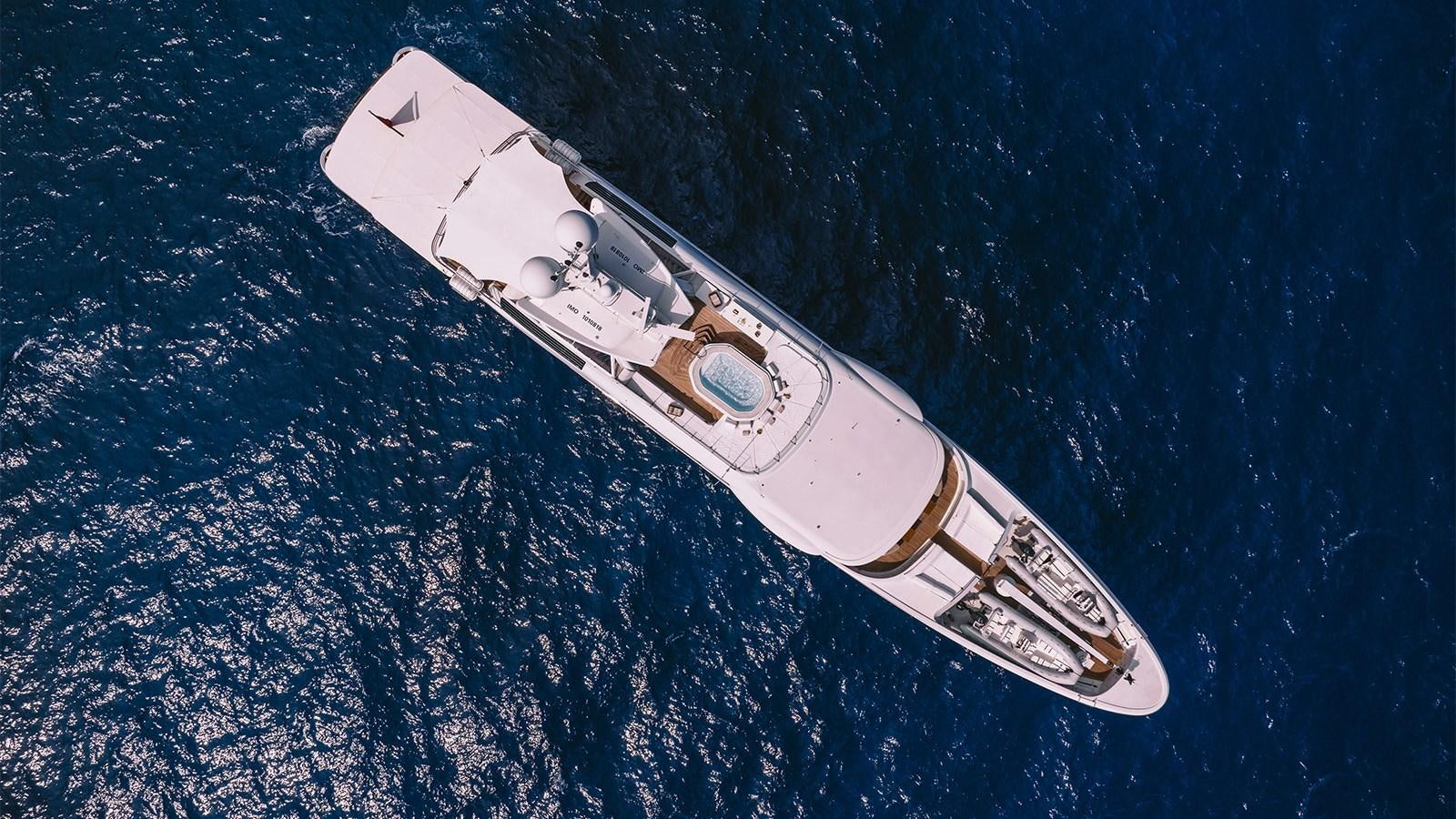 a satellite in space aboard ARIELA Yacht for Sale