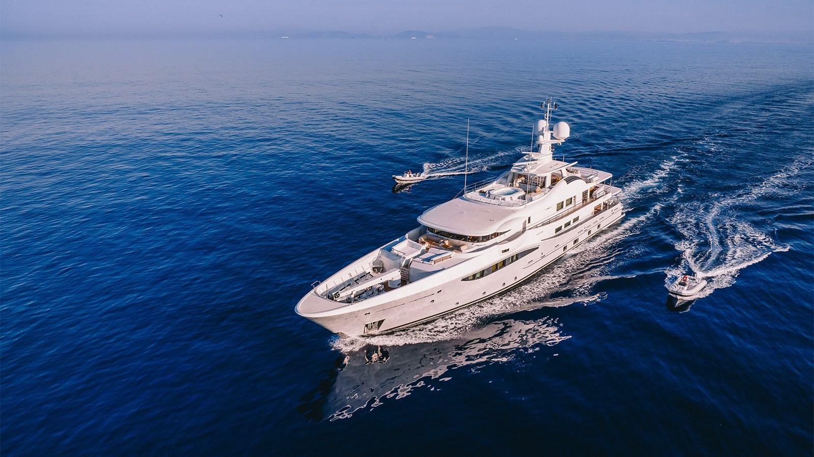 a ship on the water aboard ARIELA Yacht for Sale
