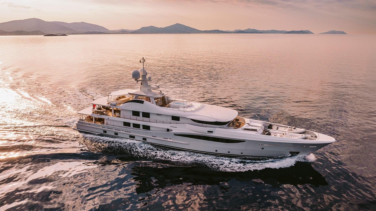 a boat on the water aboard ARIELA Yacht for Sale