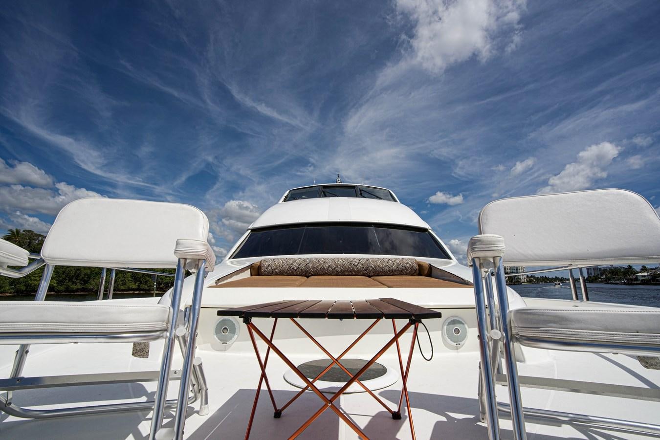 a boat on the water aboard NEW HORIZON Yacht for Sale