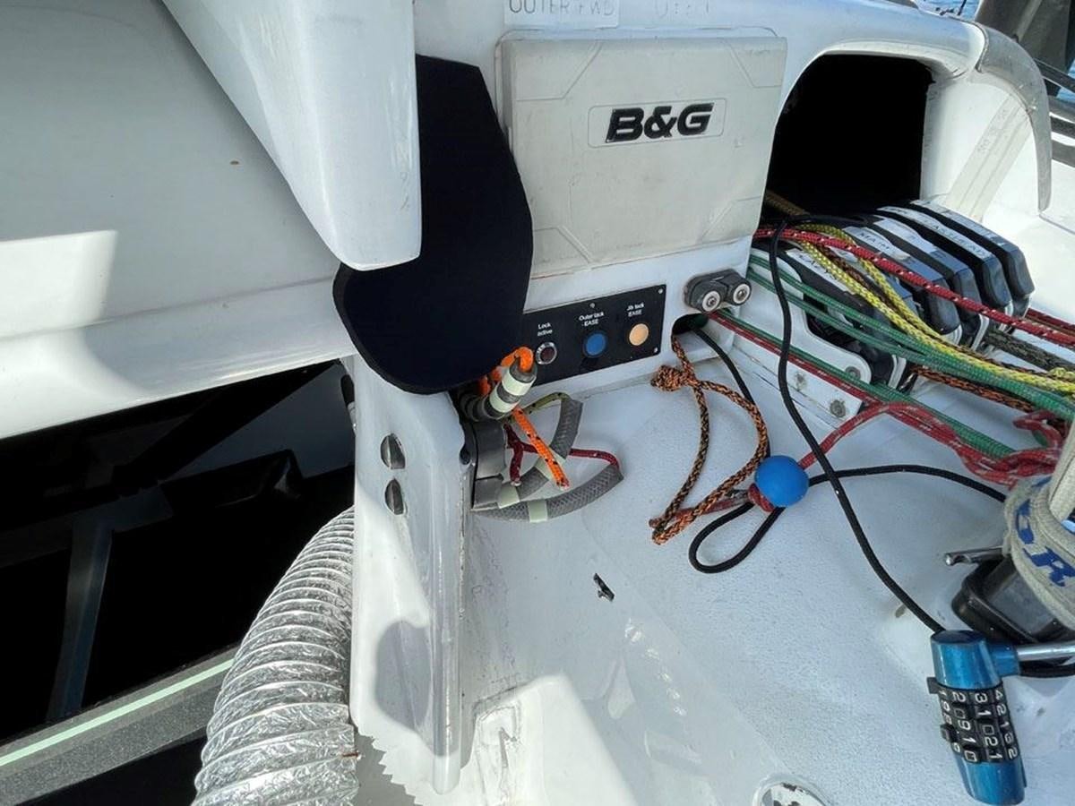 a close-up of a car's hood aboard BLACK JACK IV Yacht for Sale