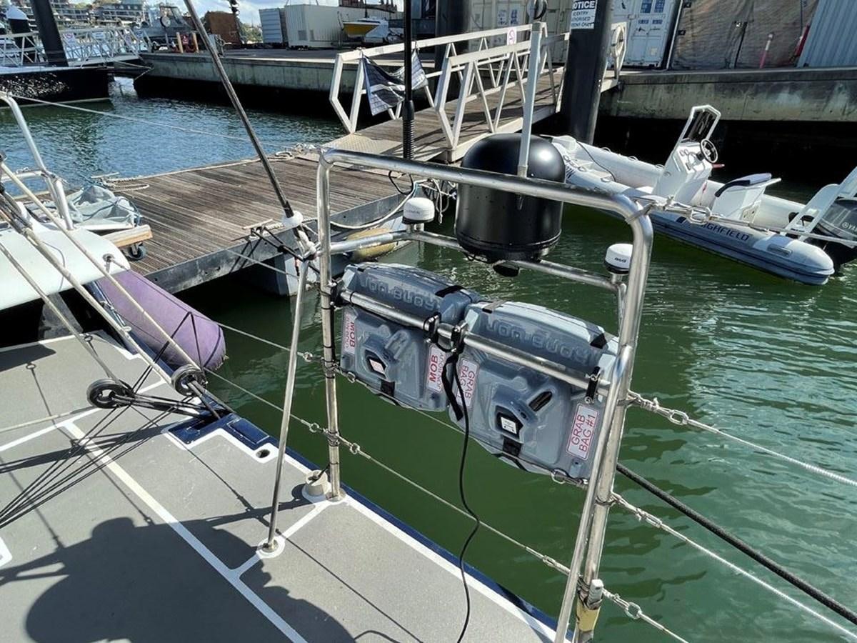 a boat with a large engine aboard BLACK JACK IV Yacht for Sale