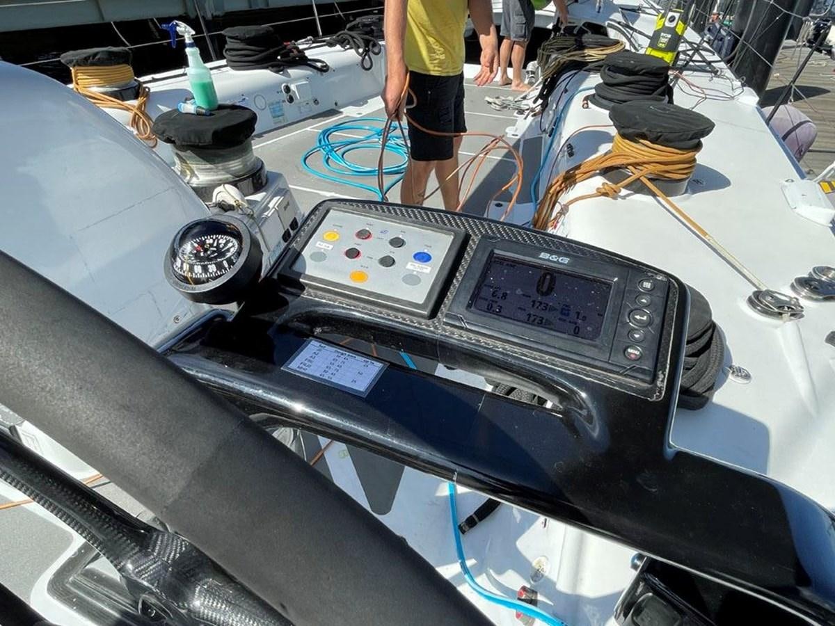 a machine on the counter aboard BLACK JACK IV Yacht for Sale