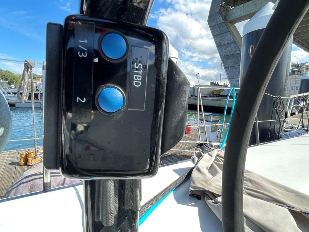 a parking meter on a boat aboard BLACK JACK IV Yacht for Sale