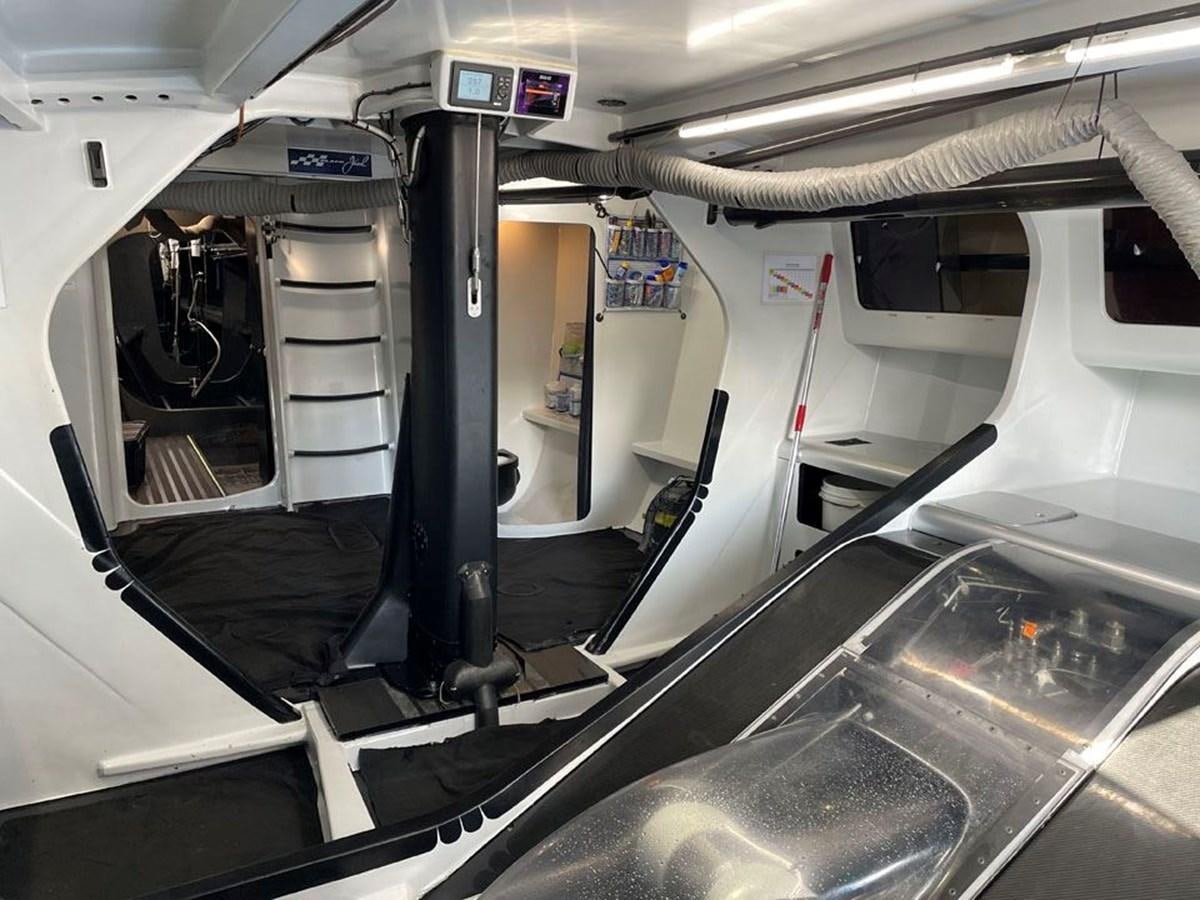 the inside of a vehicle aboard BLACK JACK IV Yacht for Sale