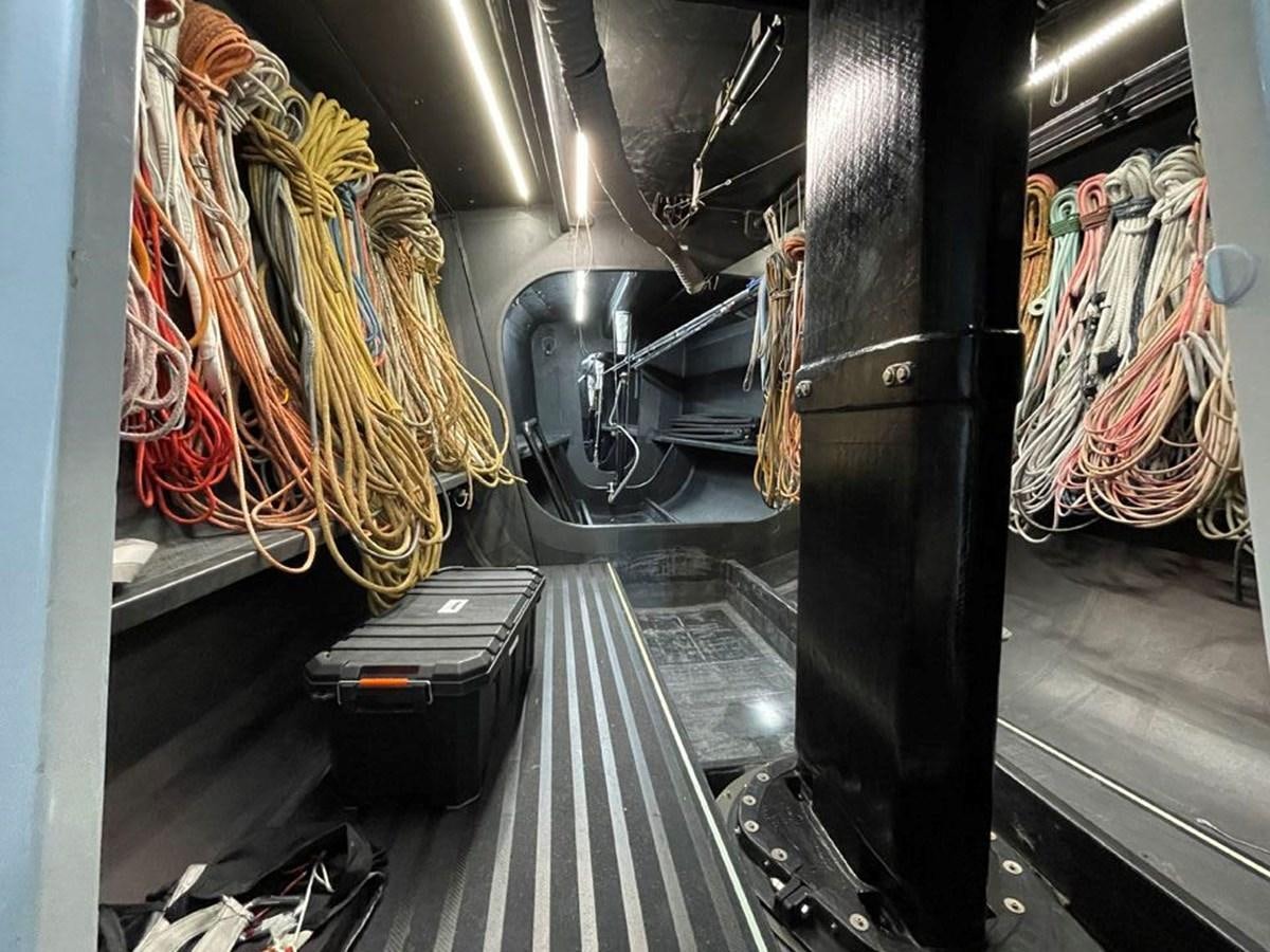 a machine in a room aboard BLACK JACK IV Yacht for Sale