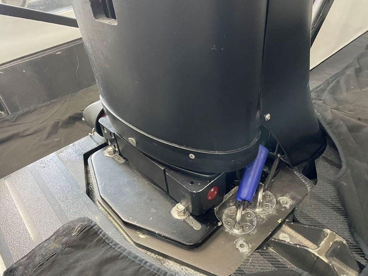 a black computer tower aboard BLACK JACK IV Yacht for Sale